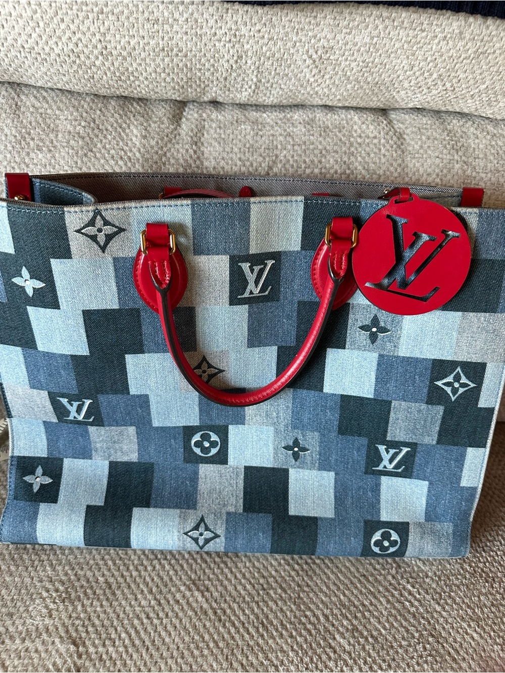 Louis Vuitton Denim Damier GM OTG GM